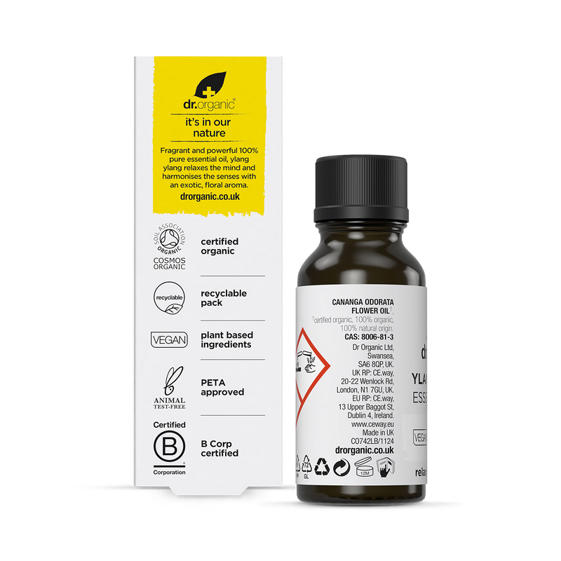 Dr Organic Ylang Ylang essential oil 10ml - British product