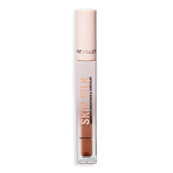 Revolution Skin Silk Under Eye Brightener Dark Orange, imported from the UK