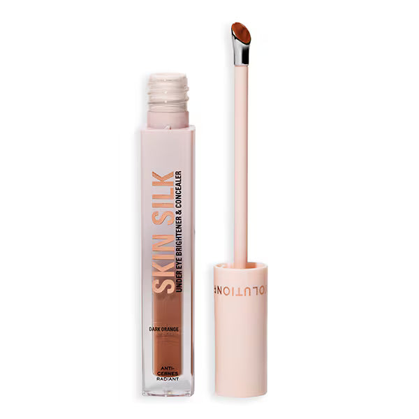 Revolution Skin Silk Under Eye Brightener Dark Orange, imported from the UK