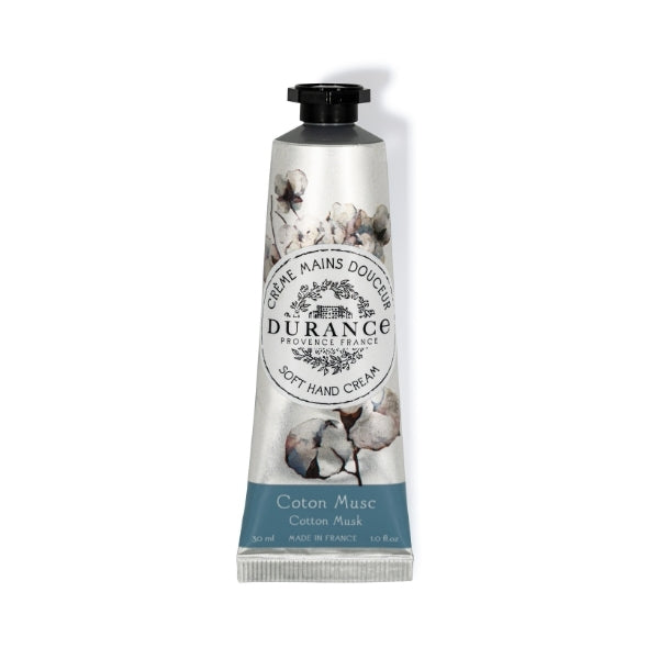 Durance Soft Hand Cream Cotton Musk 30ml - British product