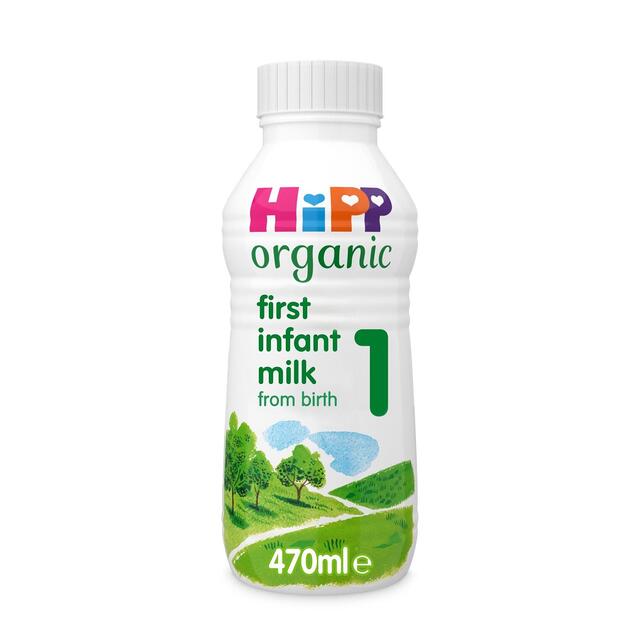 HiPP Organic 1 First Infant Baby Milk Liquid Formula From Birth    470ml - McGrocer