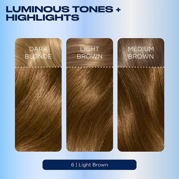 Clairol Nice'n Easy 6 Light Brown hair dye - British product