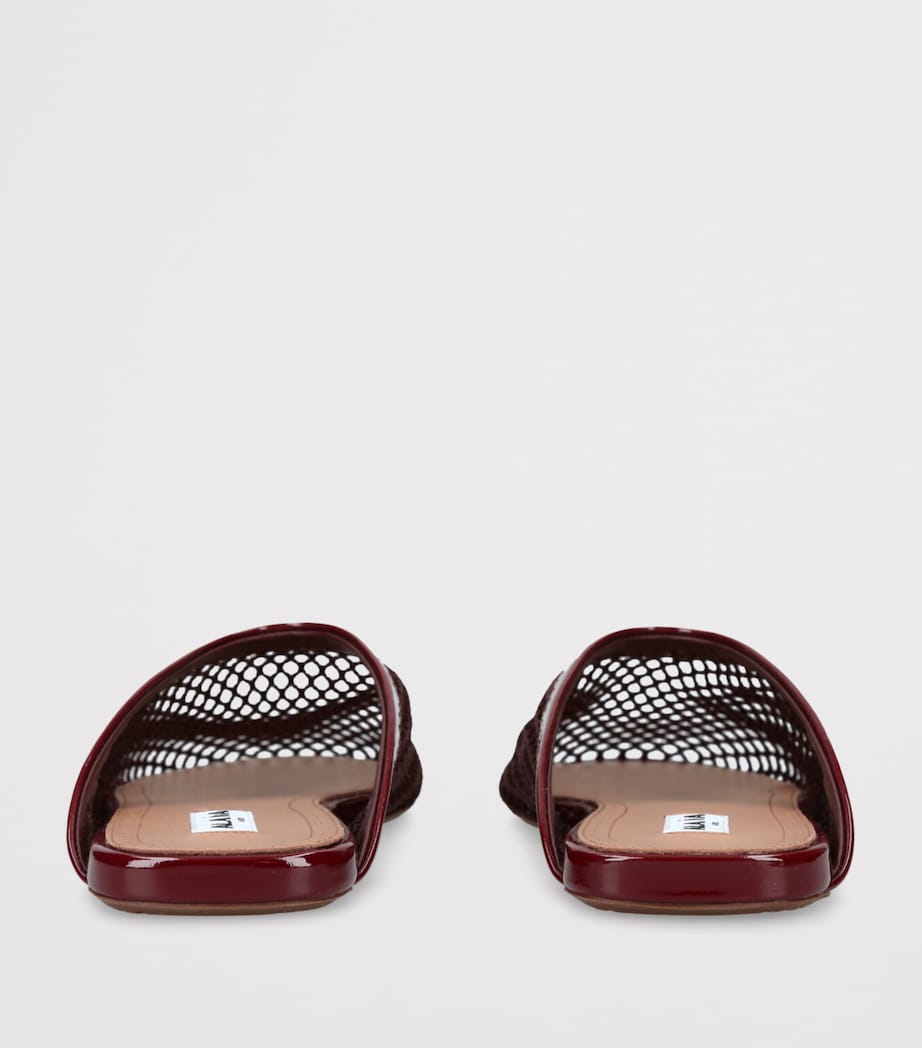 Alaïa fishnet mules flat shoes - British product
