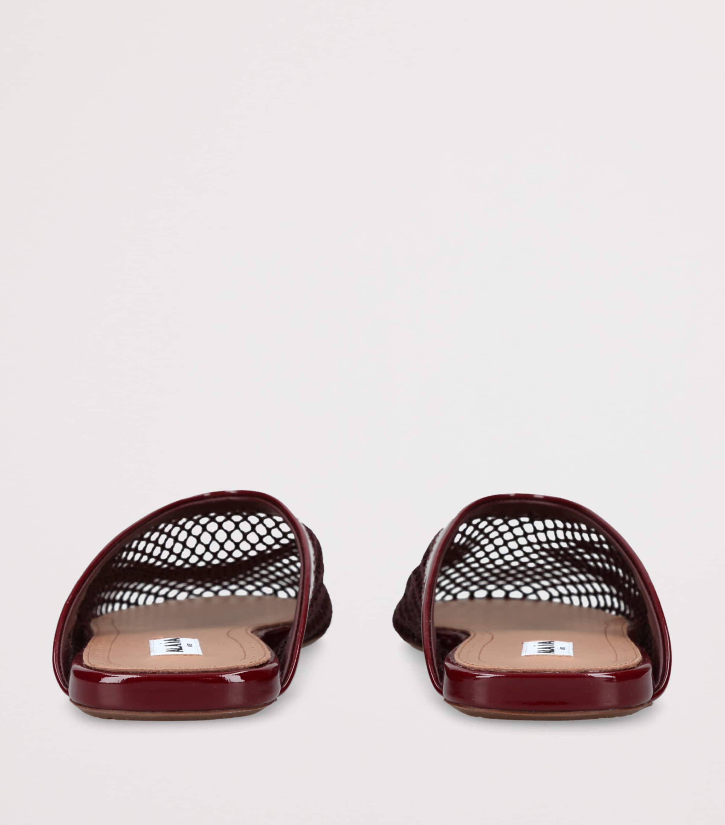 Alaïa fishnet mules flat shoes - British product