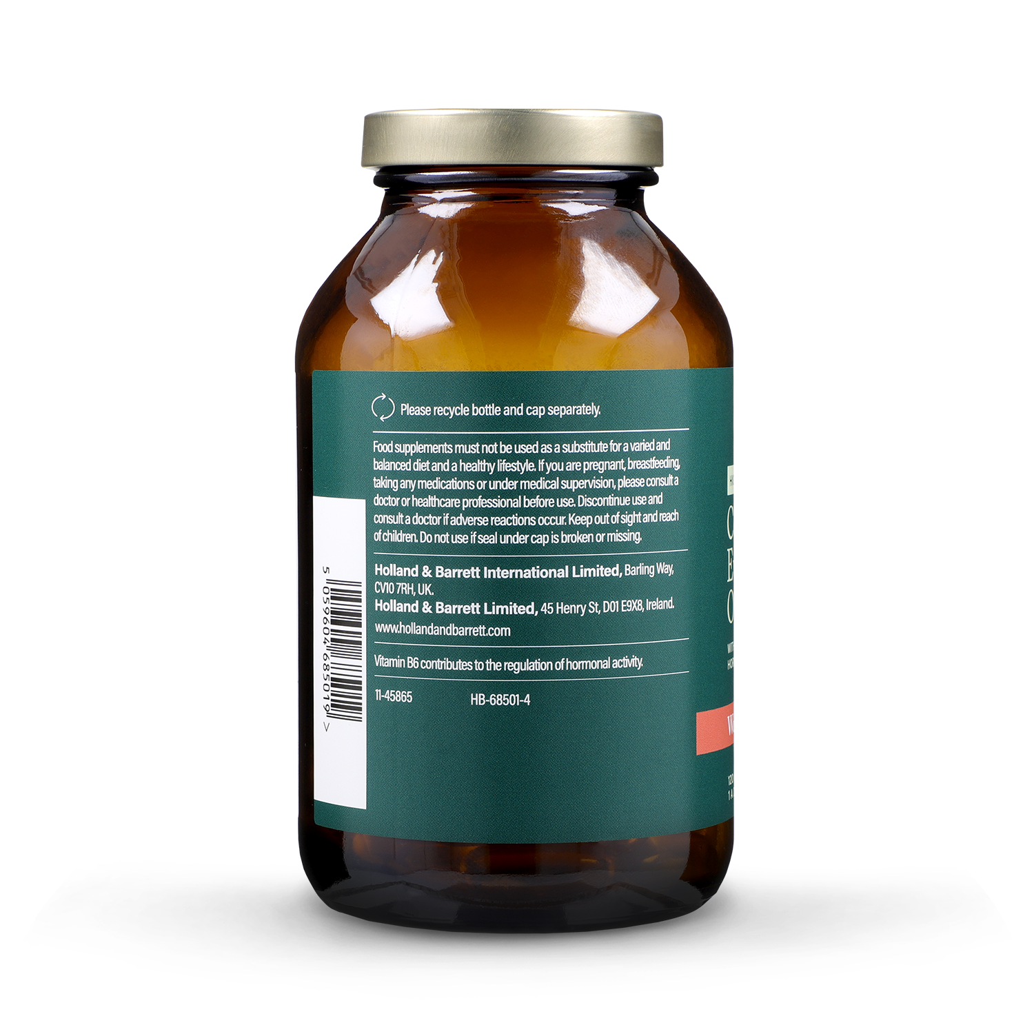 Holland & Barrett High Strength Cold Pressed Evening Primrose Oil 1500mg 120 Capsules - 998989