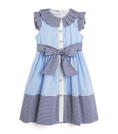 Patachou Cotton Stripe Dress (3-14 Years)