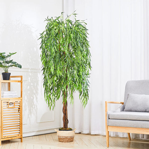 Livingandhome artificial willow tree 180cm, UK version