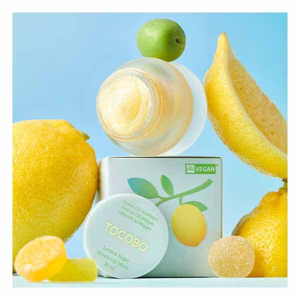 Tocobo Lemon Sugar Scrub Lip Mask 20ml (British brand)
