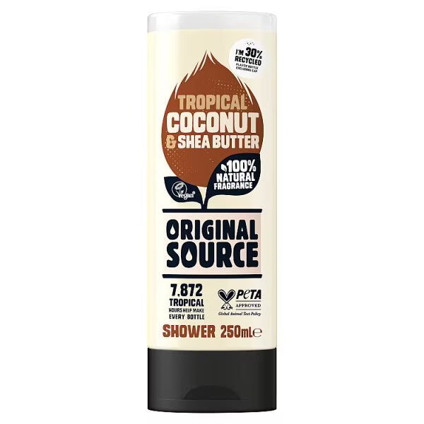 Original Source Coconut Shower Gel 250ml, imported from the UK