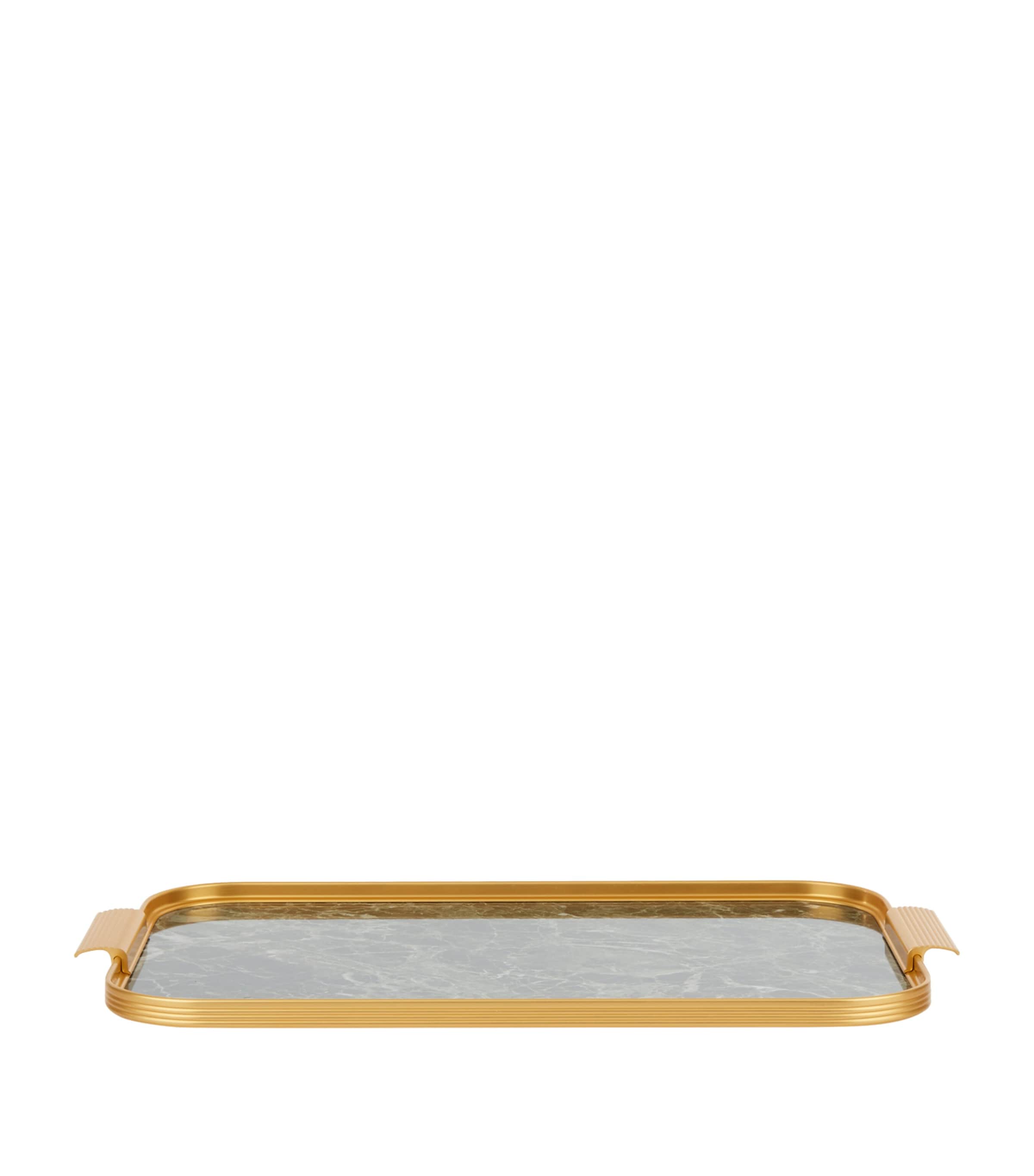 Kaymet Marble Ribbed Tray (48cm)
