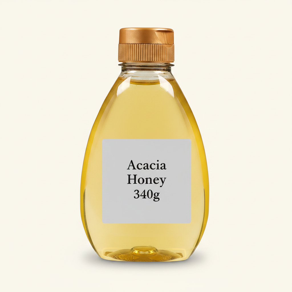 Holland Barrett Acacia honey jar 340g, UK version