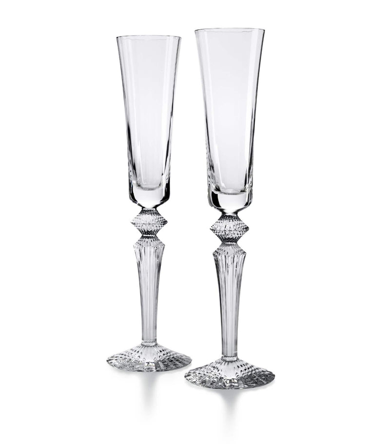 Baccarat Set of 2 Mille Nuits Flutissimo Champagne Glasses (170ml)