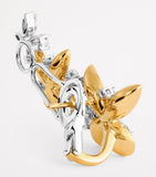 Yeprem Yellow Gold and Diamond Butterfly Earrings
