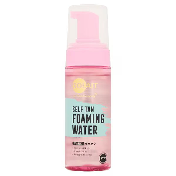 Solait Foaming Water Dark Self Tan 150ml (British brand)