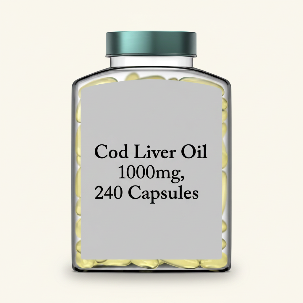 Holland & Barrett Pure Cod Liver Oil 240 Capsules, UK version