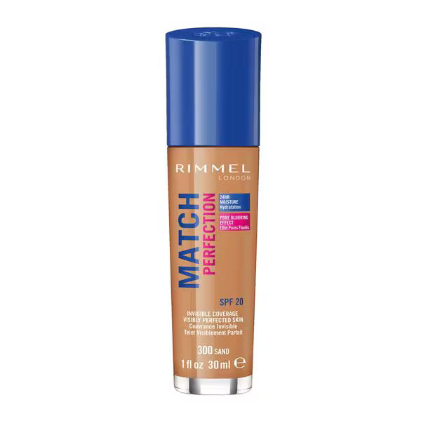 Rimmel Match Perfection Foundation Sand, imported from the UK
