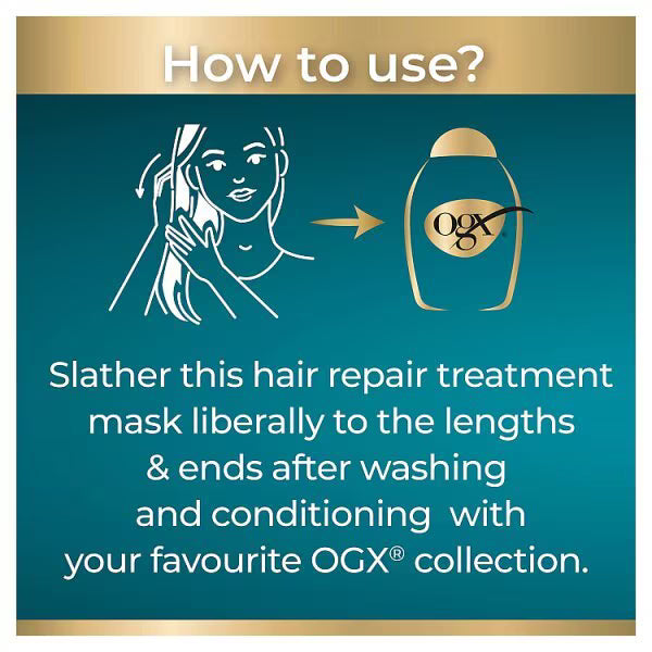 OGX Rescue Fusions Intense Repair Hair Mask 285ml, imported from the UK