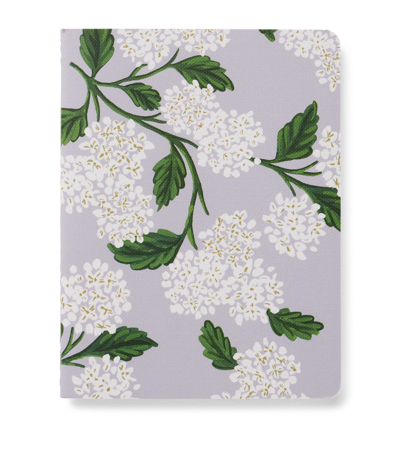 Rifle Paper Co. hydrangea pocket notebooks set of 5, imported from the UK