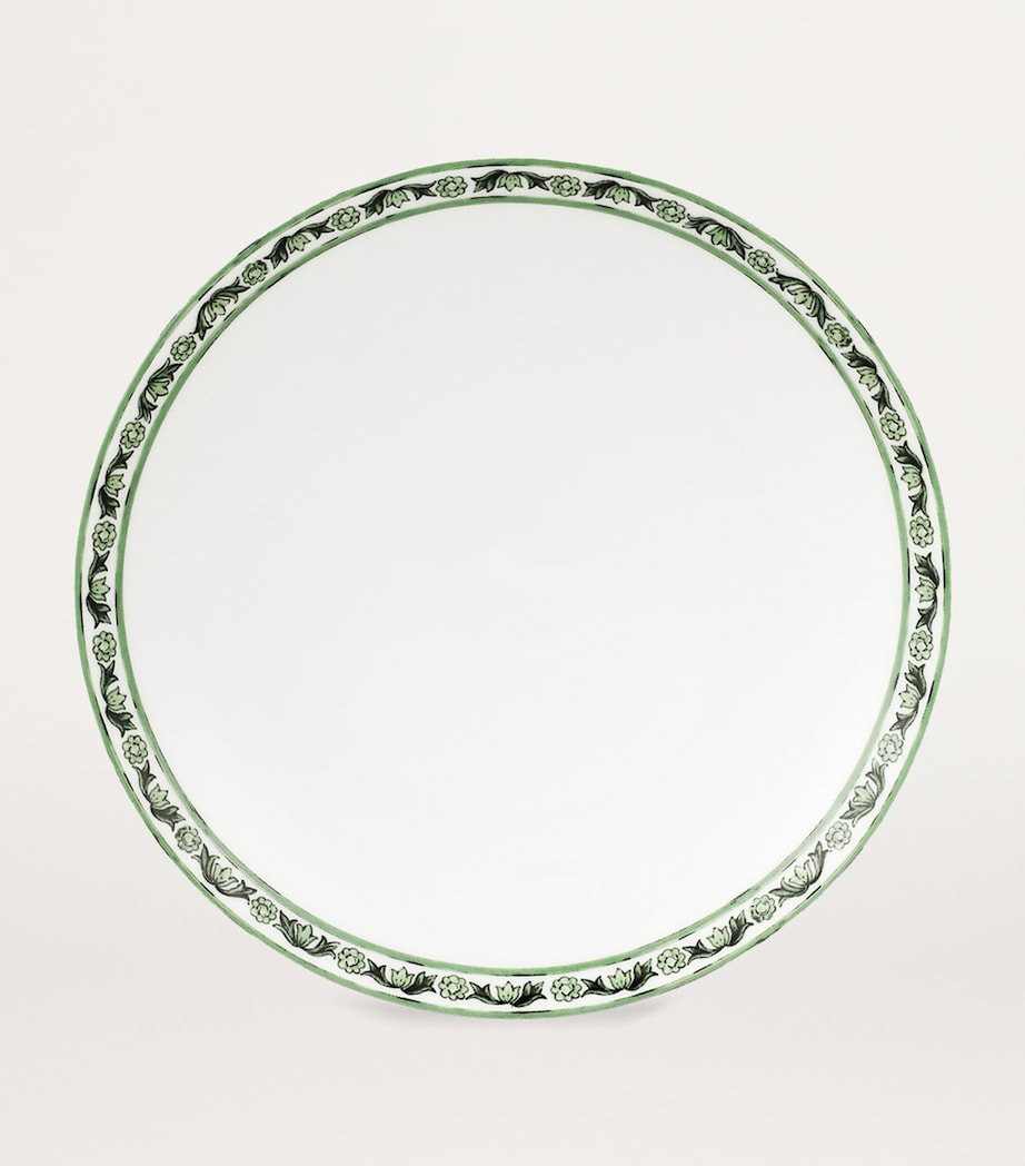 Dolce&Gabbana Casa soup plate set in Verde Maiolica porcelain, 20cm diameter - British product