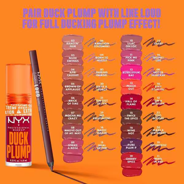 NYX Duck Plump Gloss Mauve Out Of My Way - British product