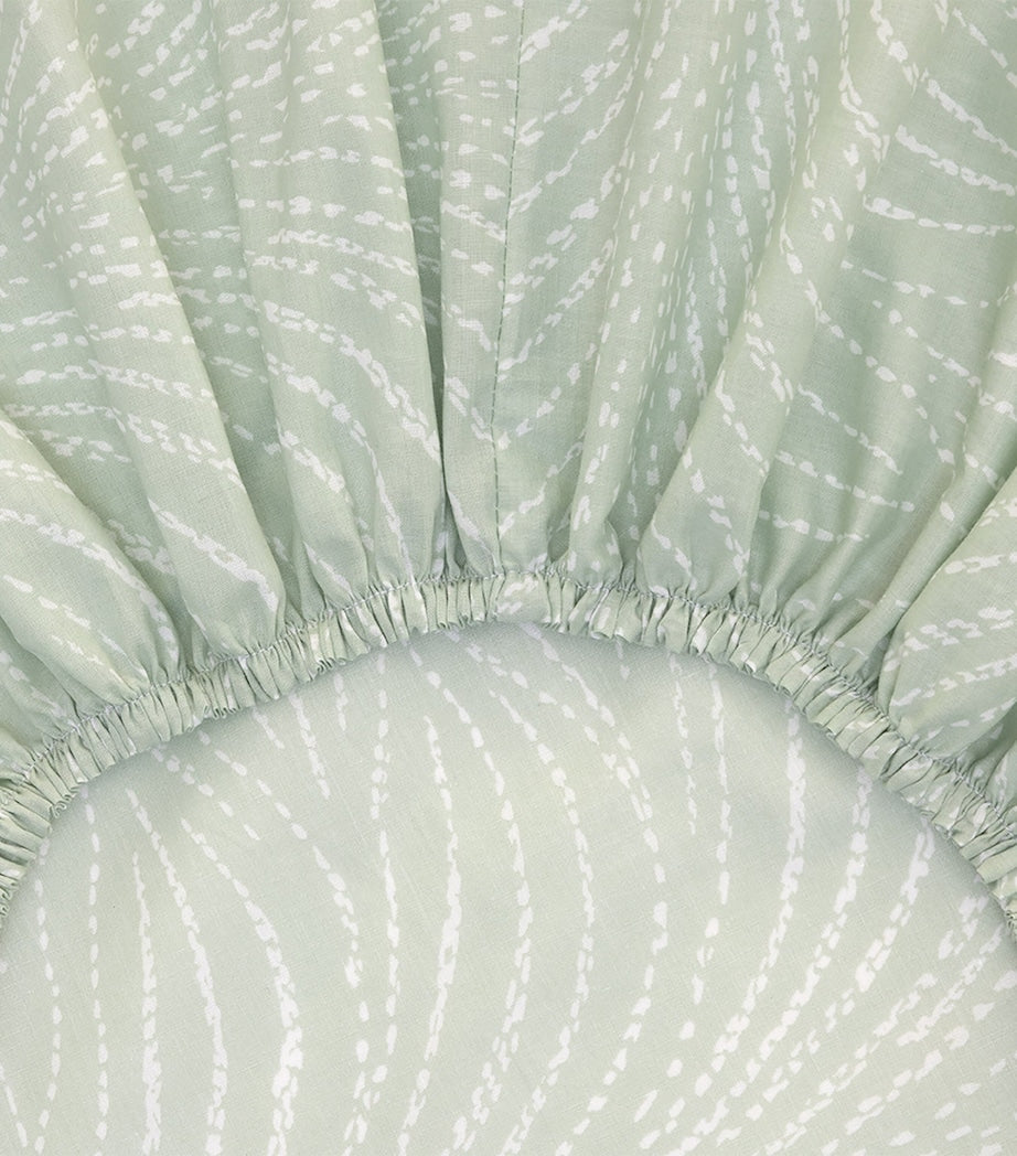 Yves Delorme double fitted sheet 140cm x 200cm (British brand)