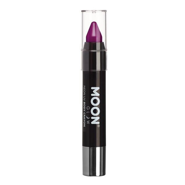 Moon Glow Neon UV Body Crayons Intense Purple, imported from the UK