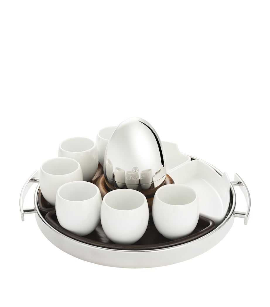 Christofle porcelain MOOD espresso cups set of 2, 100ml - British product