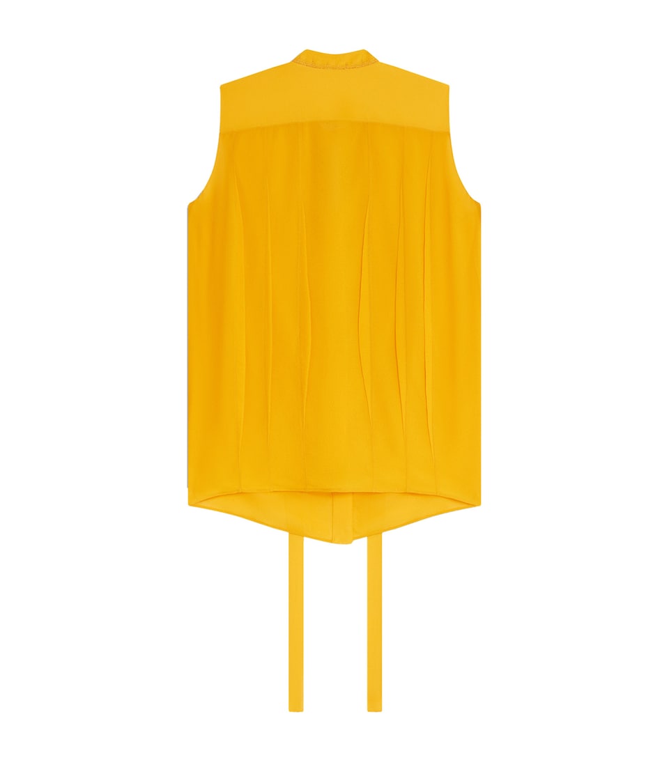 Wool Waistcoat with Lace Ruffles and Square Neckline