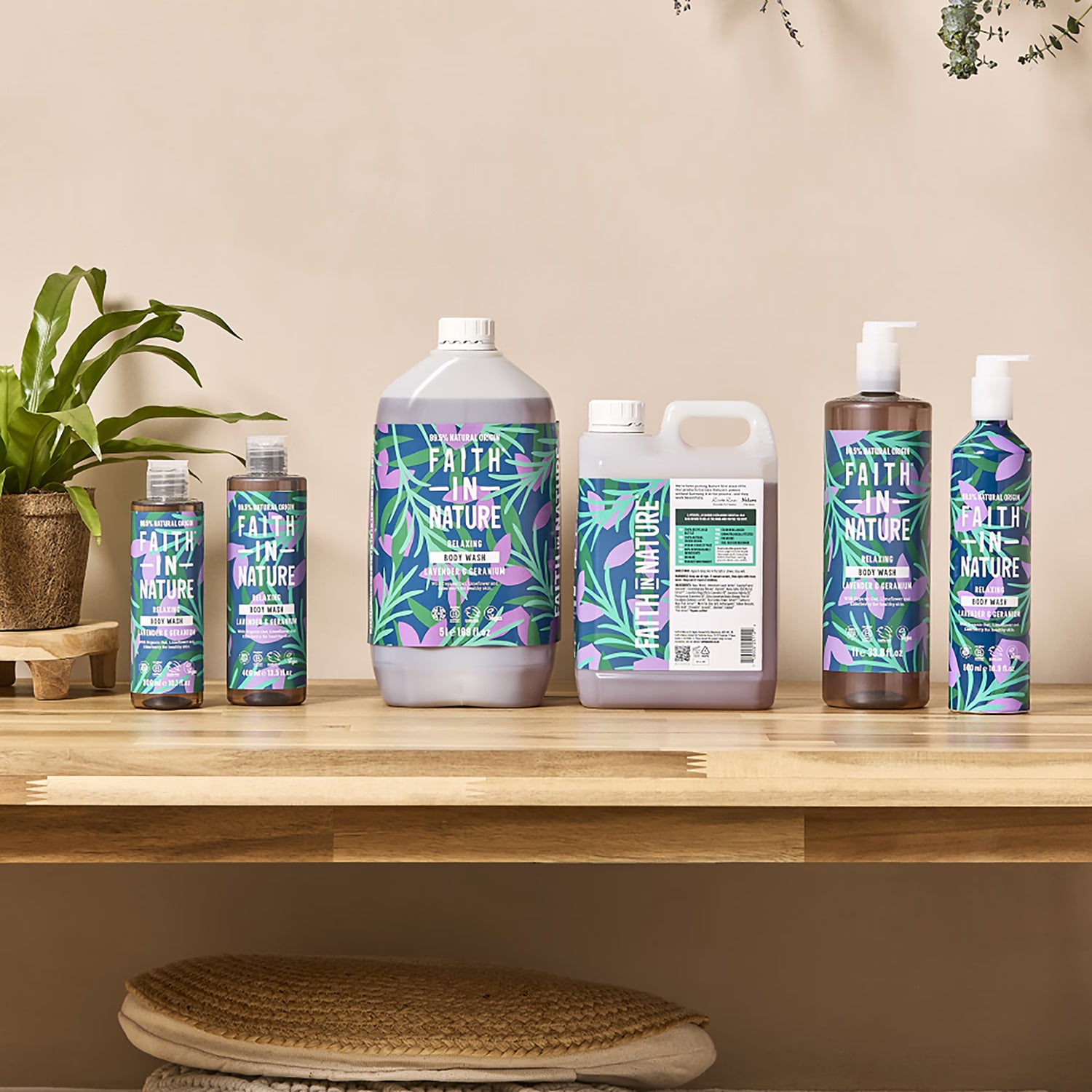 Lavender and Geranium Body Wash with Oat Extracts 400ml