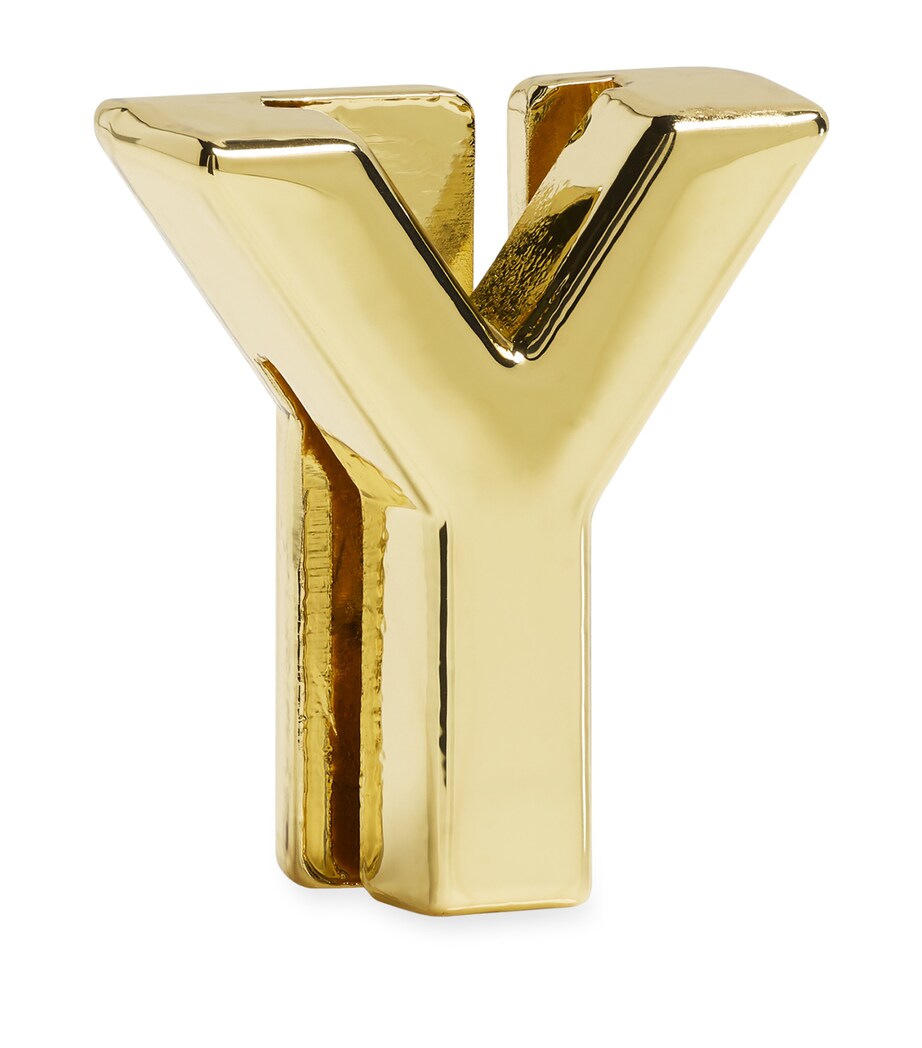 Moleskine gold-plated Y charm for notebooks, imported from the UK