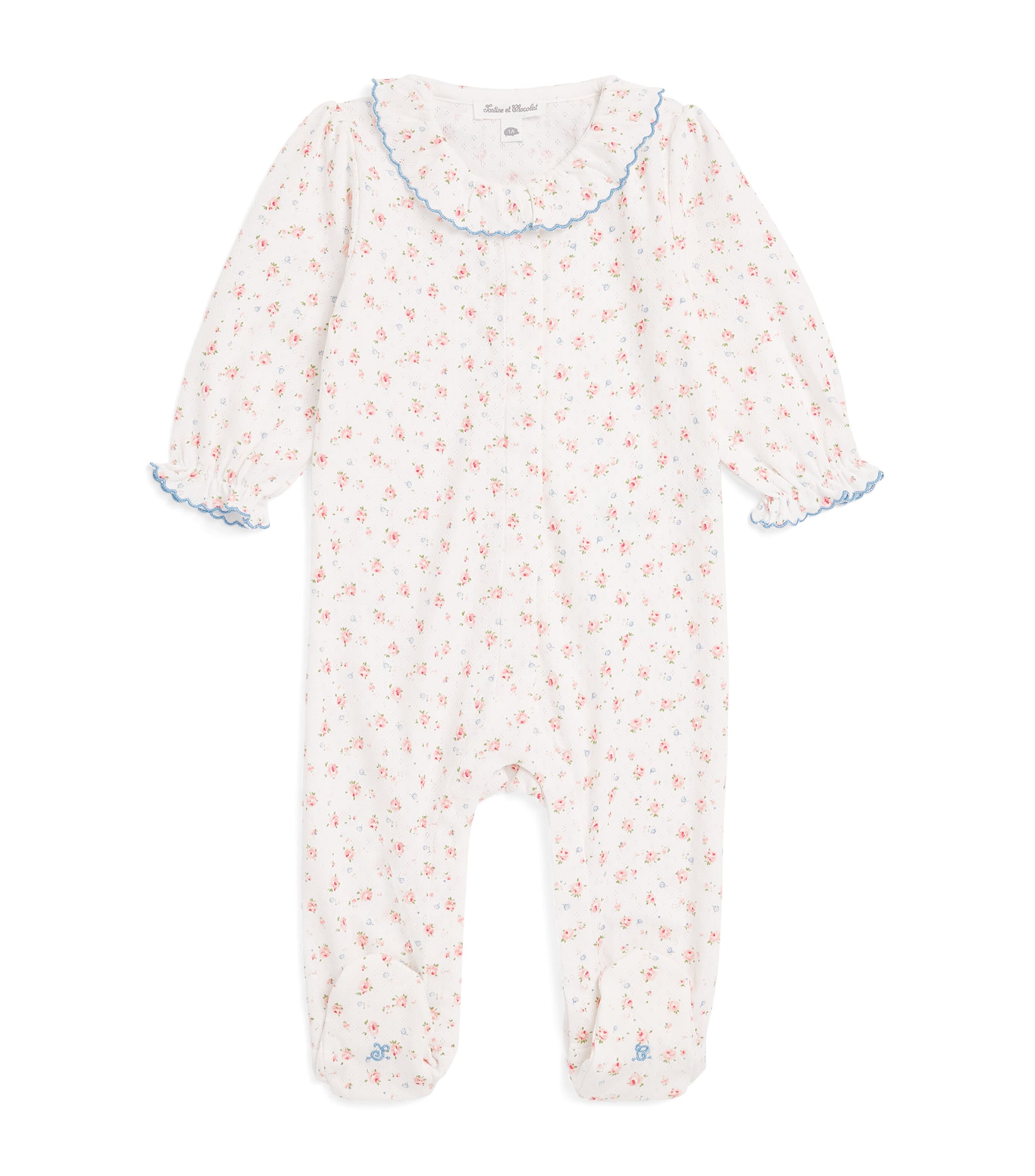 Tartine et Chocolat floral all-in-one sleepsuit 0-24 months (British brand)