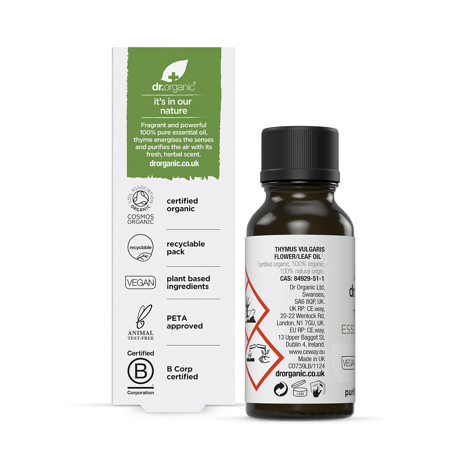 Dr Organic Thyme Pure Essential Oil 10ml