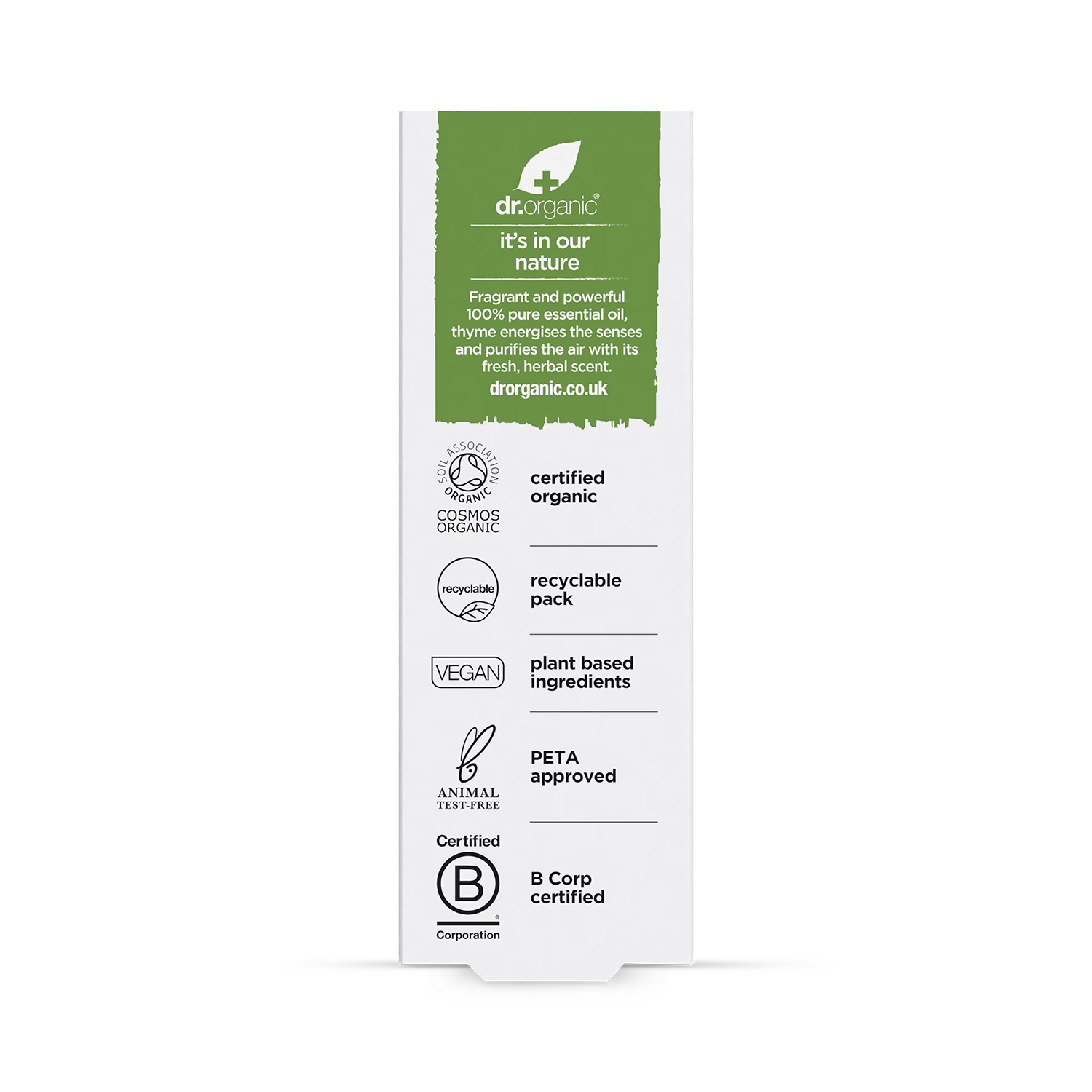 Dr Organic Thyme Pure Essential Oil 10ml