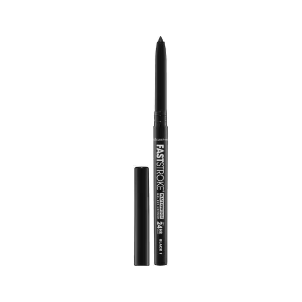 Collection Fast Stroke waterproof gel eyeliner pencil Sh 1 Black - British product
