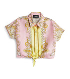 Versace Kids Silk Twill Barocco Shirt Dress 6-14 Years (British brand)