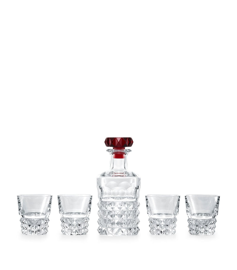 Baccarat Louxor carafe and 4 tumblers bar set - British product