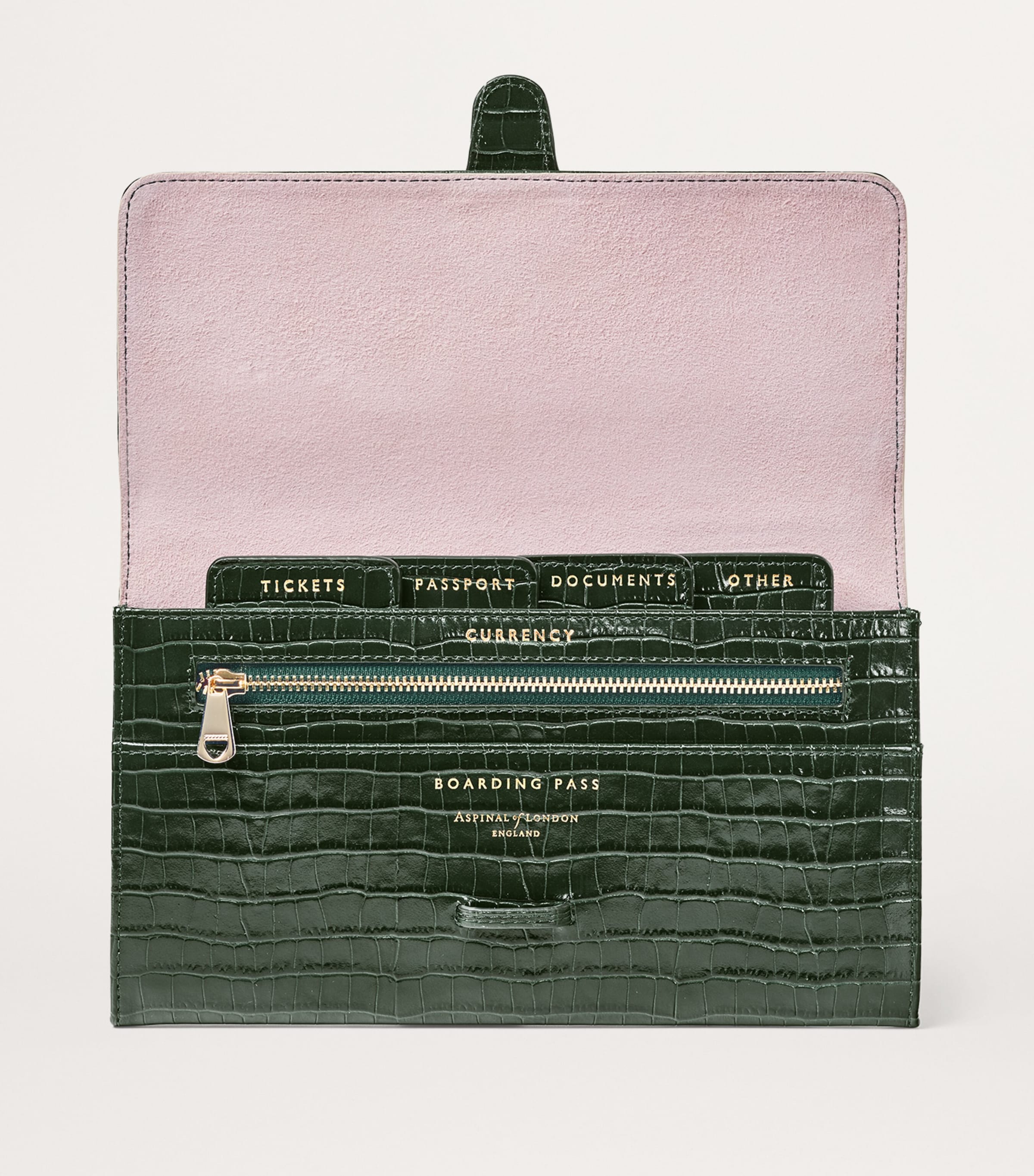 Aspinal Of London leather travel wallet - British product