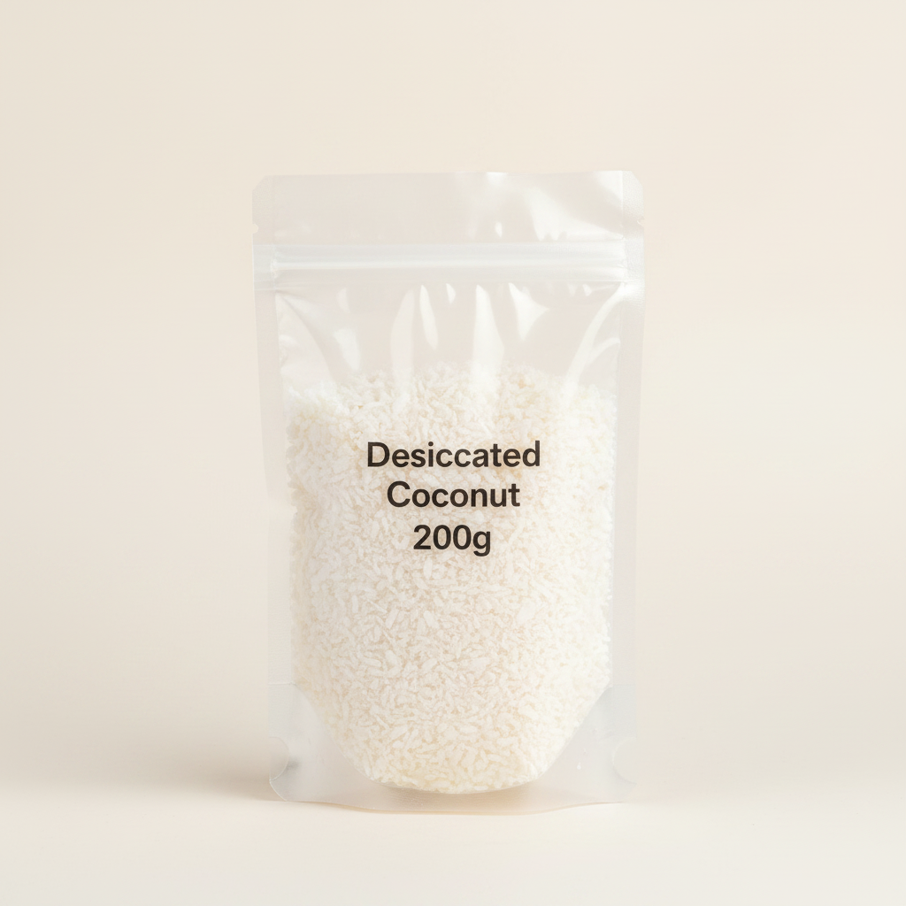 Holland & Barrett desiccated coconut 200g, UK version