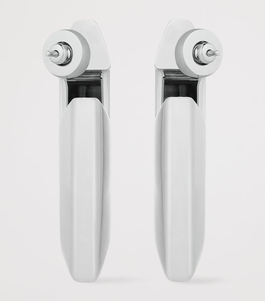 Givenchy large structural huggie earrings, UK version