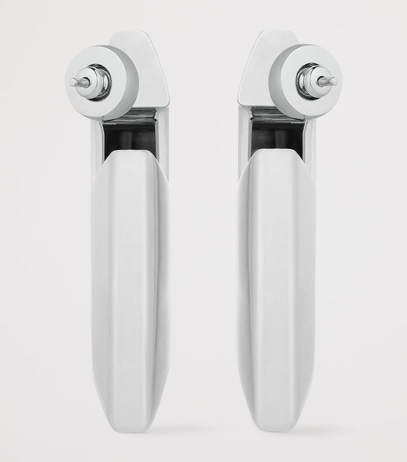 Givenchy large structural huggie earrings, UK version