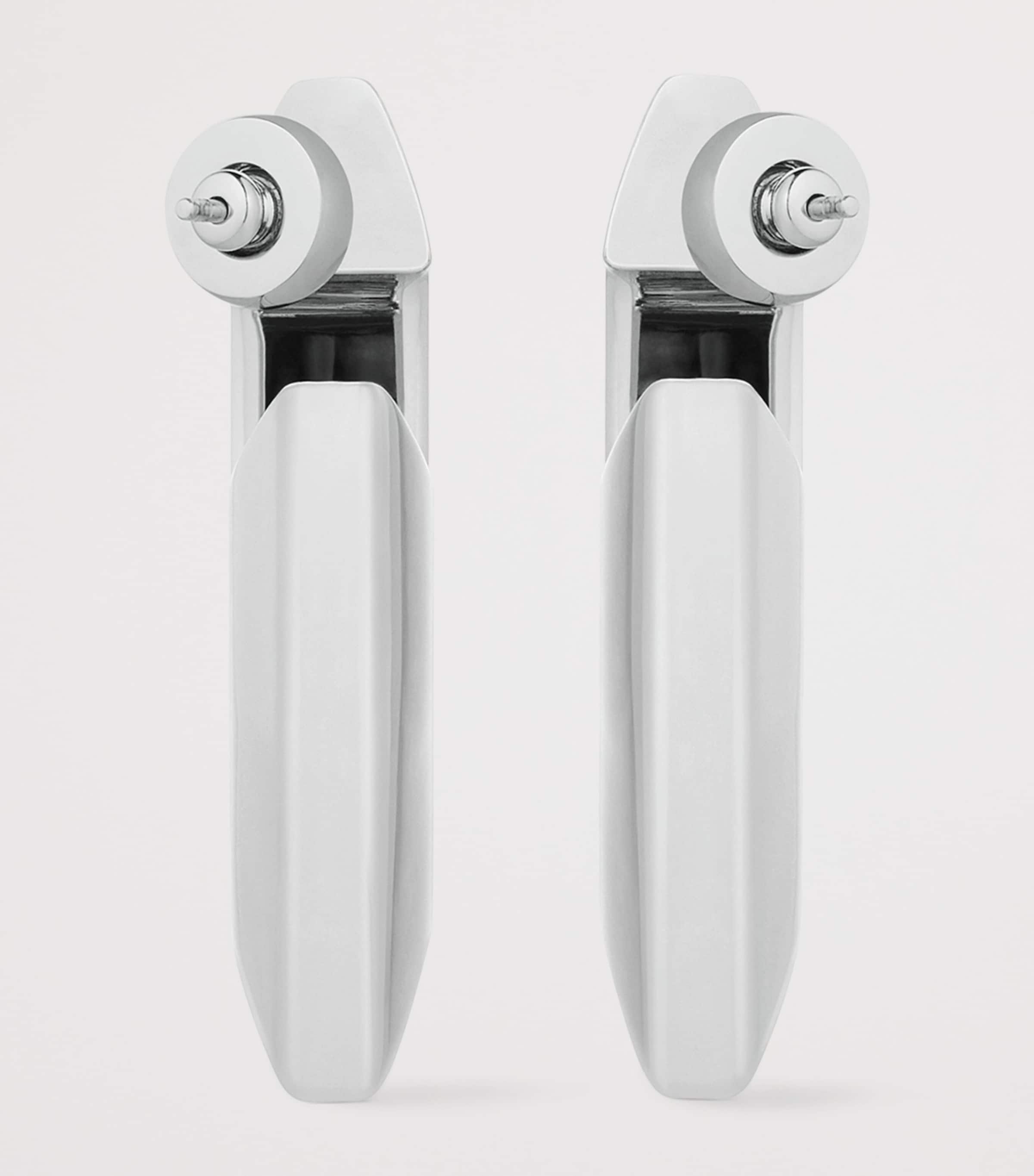 Givenchy large structural huggie earrings, UK version
