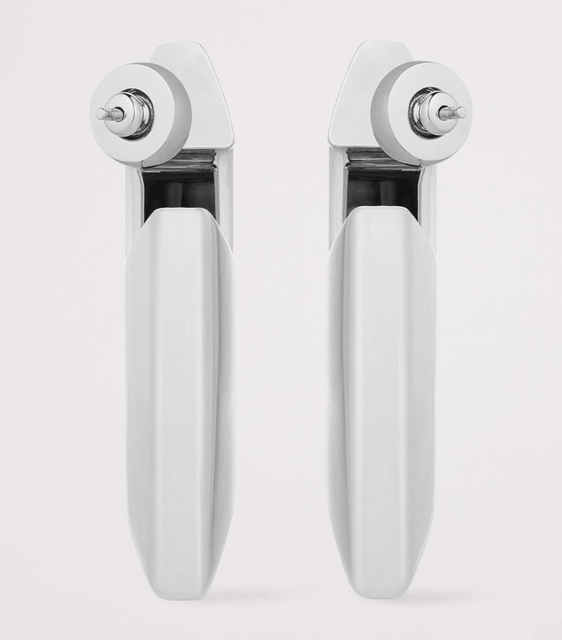 Givenchy large structural huggie earrings, UK version