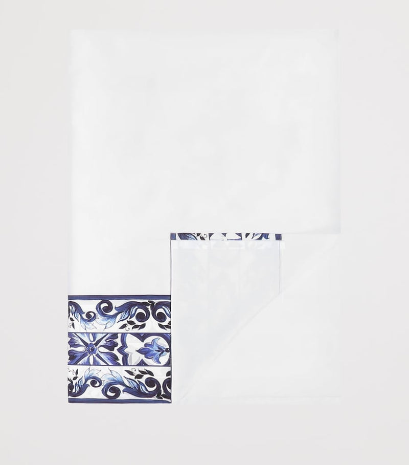 Dolce&Gabbana Casa Cotton Majolica King Flat Sheet (260cm x 280cm)