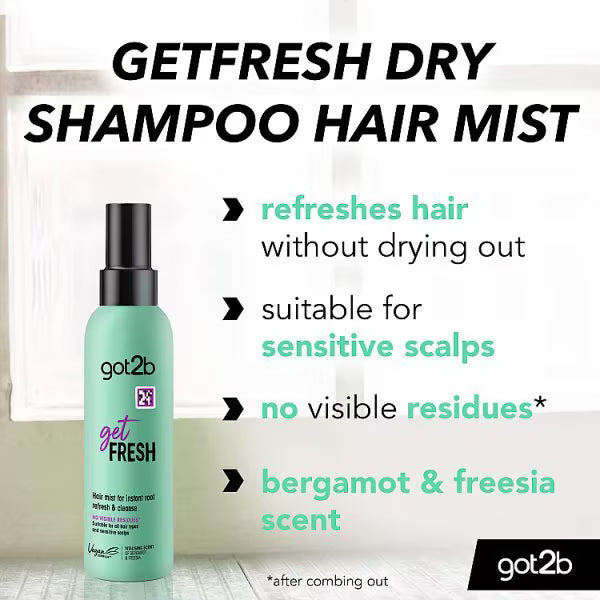 got2b Getfresh Dry Shampoo Mist 150ml, UK version