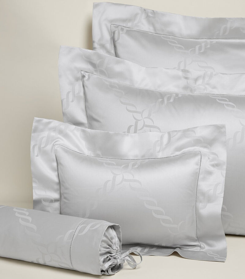 Pratesi all-over print boudoir pillowcase 30x40cm, imported from the UK