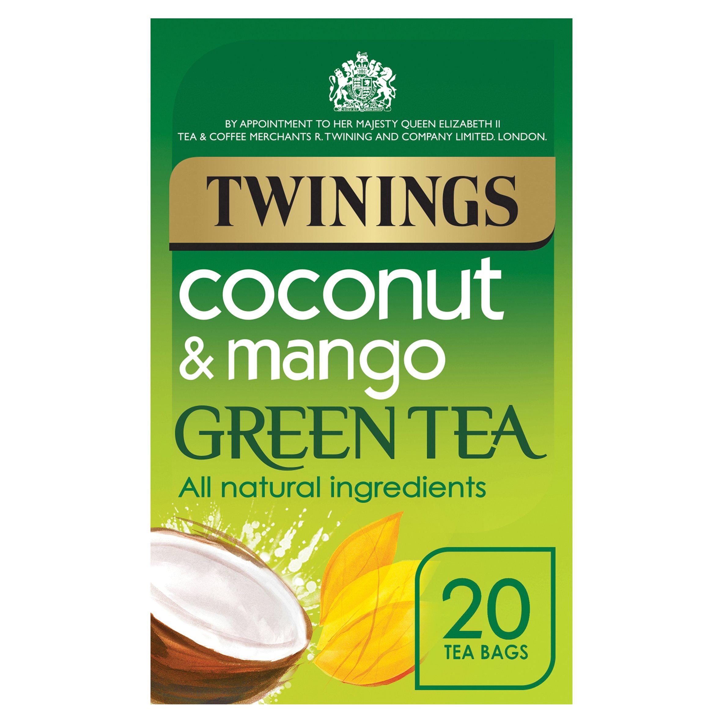 Twinings Coconut & Mango Green Tea, 20 Tea Bags All tea Sainsburys   