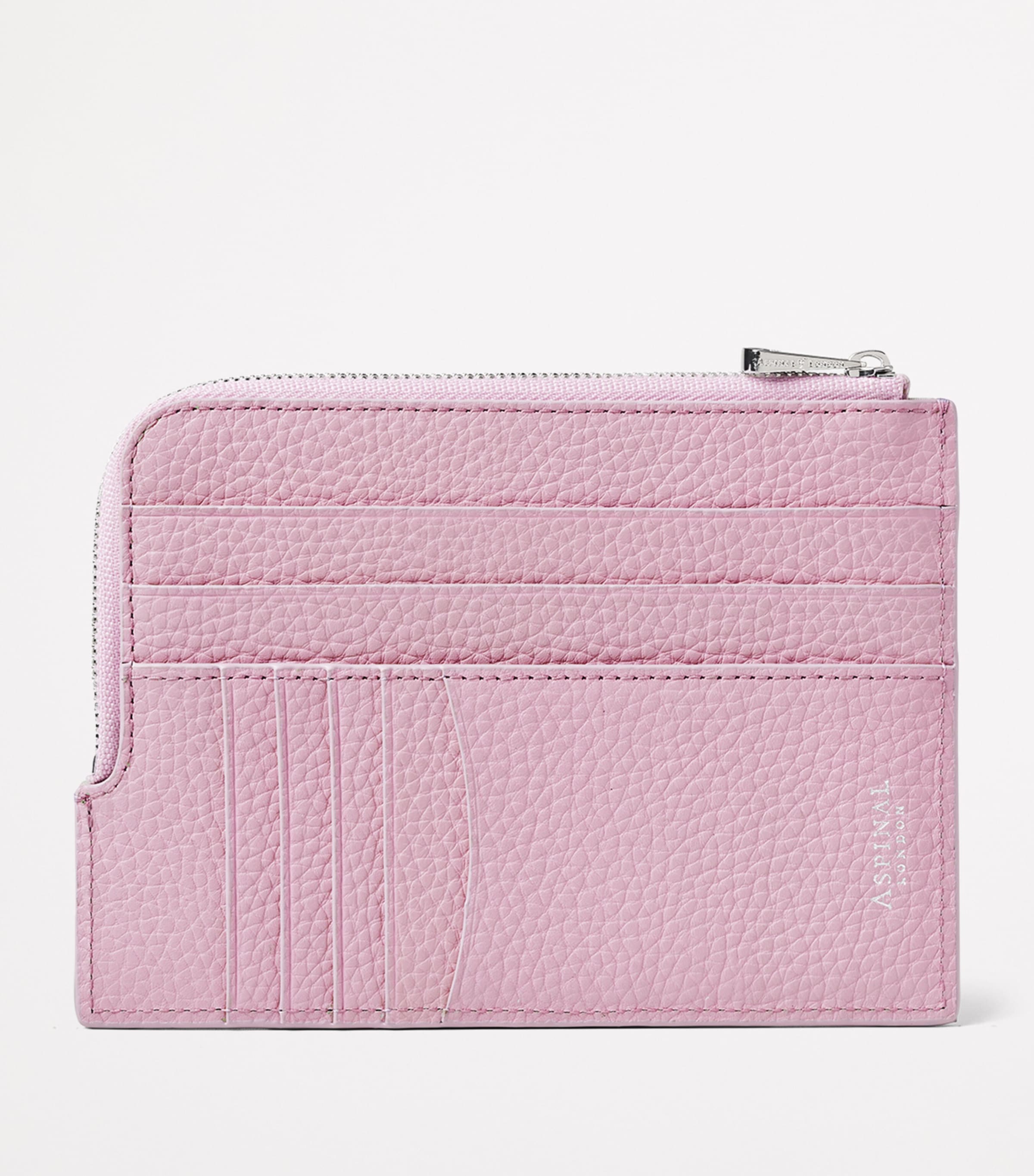Aspinal of London leather zipped travel wallet - British product