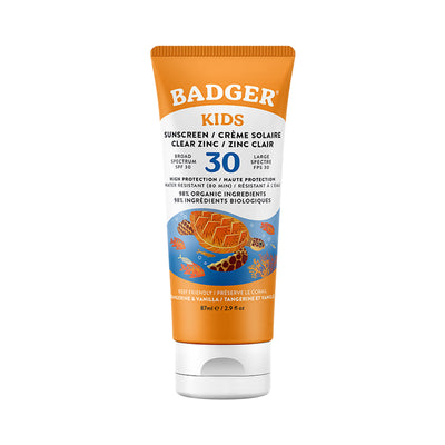 Badger Kids SPF30 Sun Cream Tangerine Vanilla 87ml