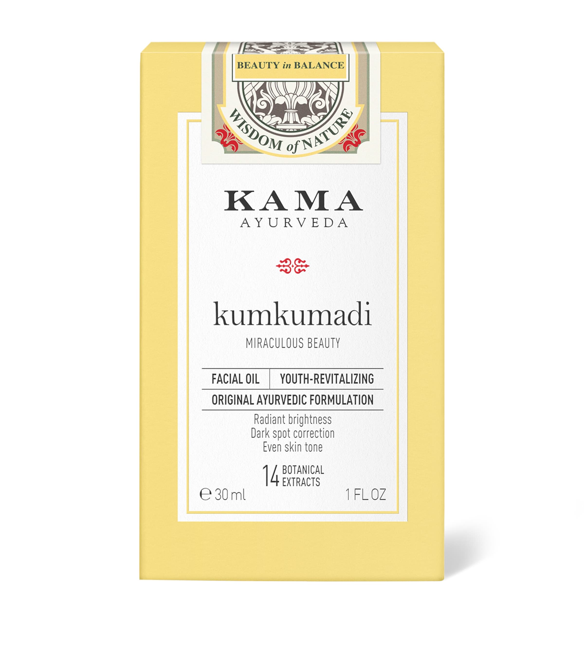 KAMA AYURVEDA Kumkumadi Facial Oil 30ml, UK version