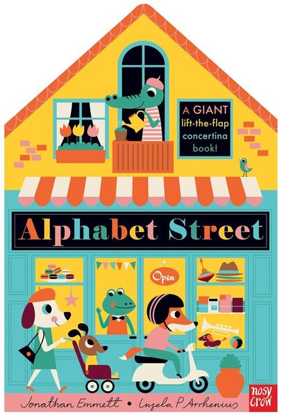 Nosy Crow Alphabet Street Board Book, imported from the UK